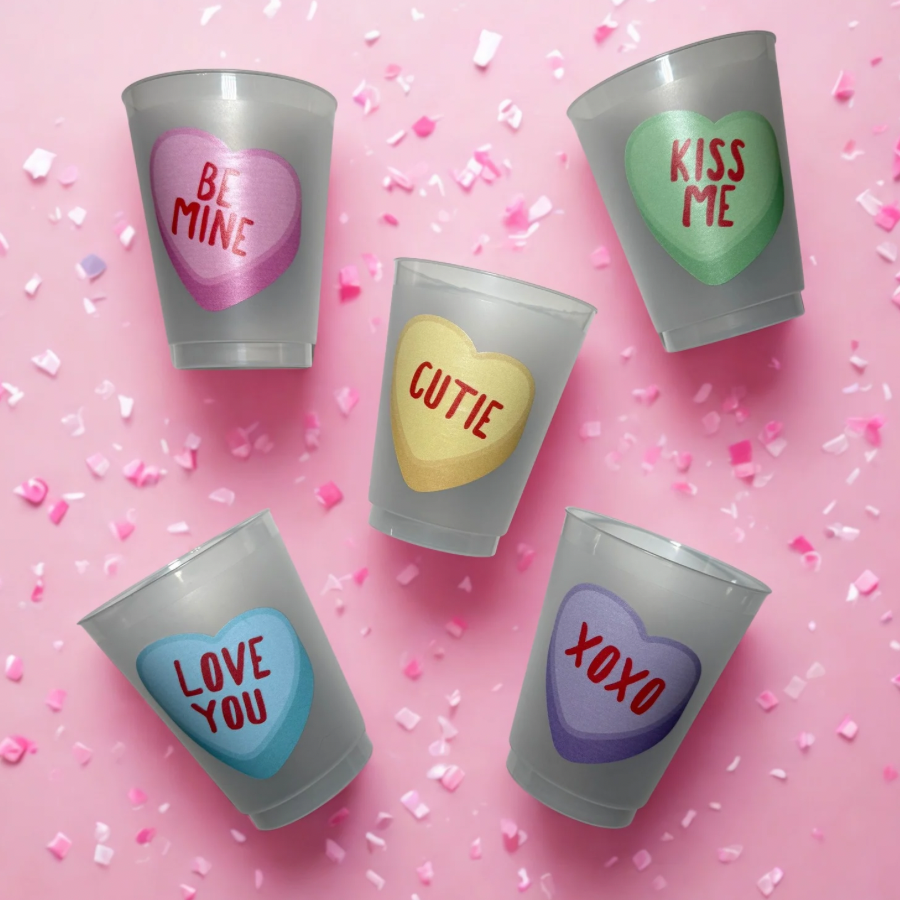 Conversation Heart Cups
