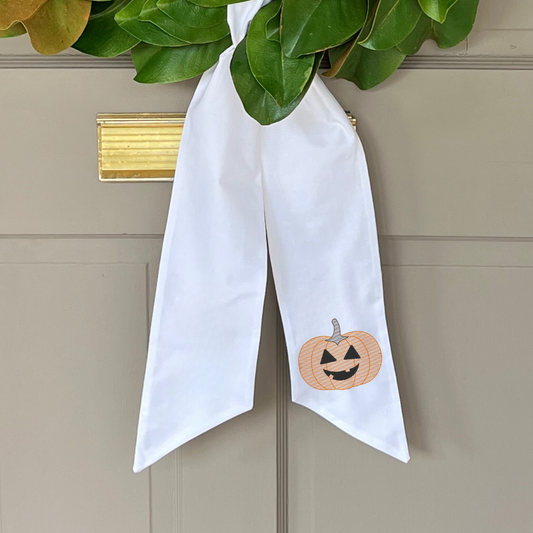 Jack O Lantern Wreath Sash