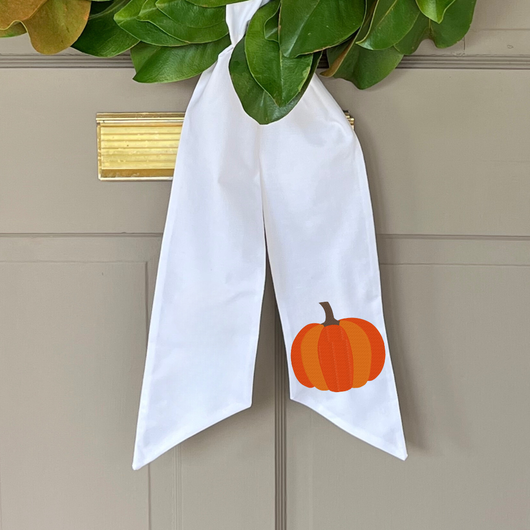 Pumpkin Wreath Sash