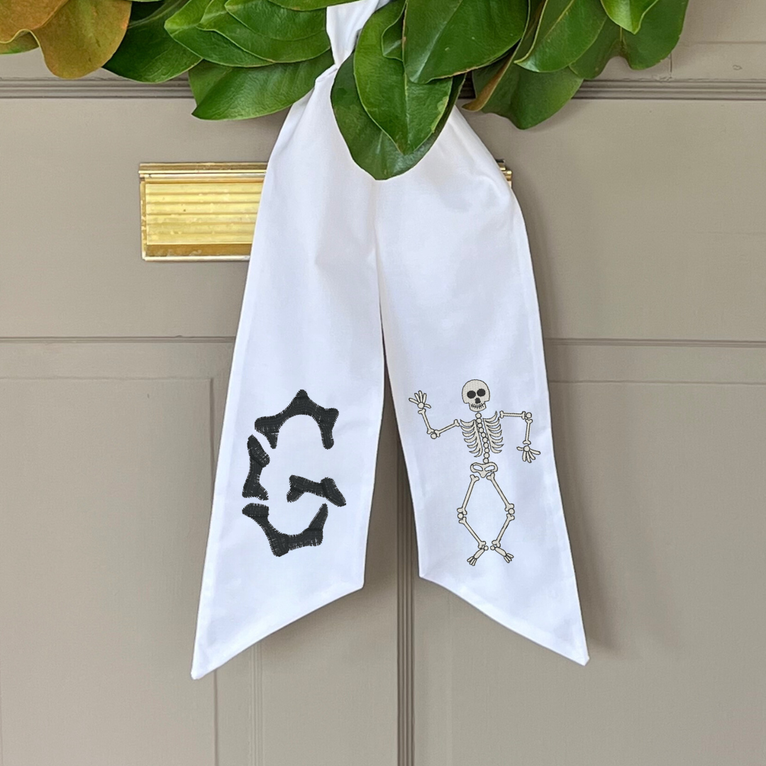 Skeleton Wreath Sash