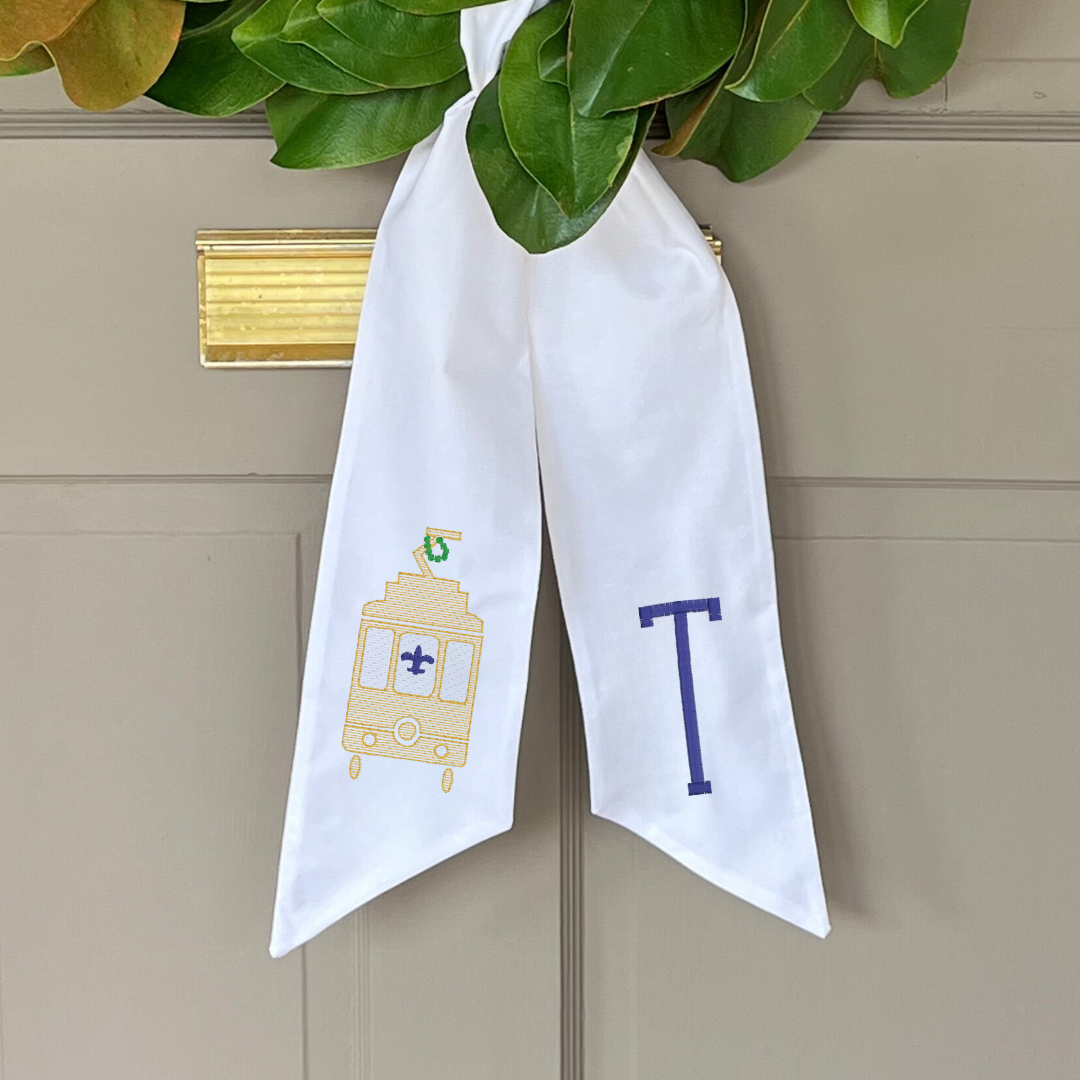 Street Car Wreath Sash