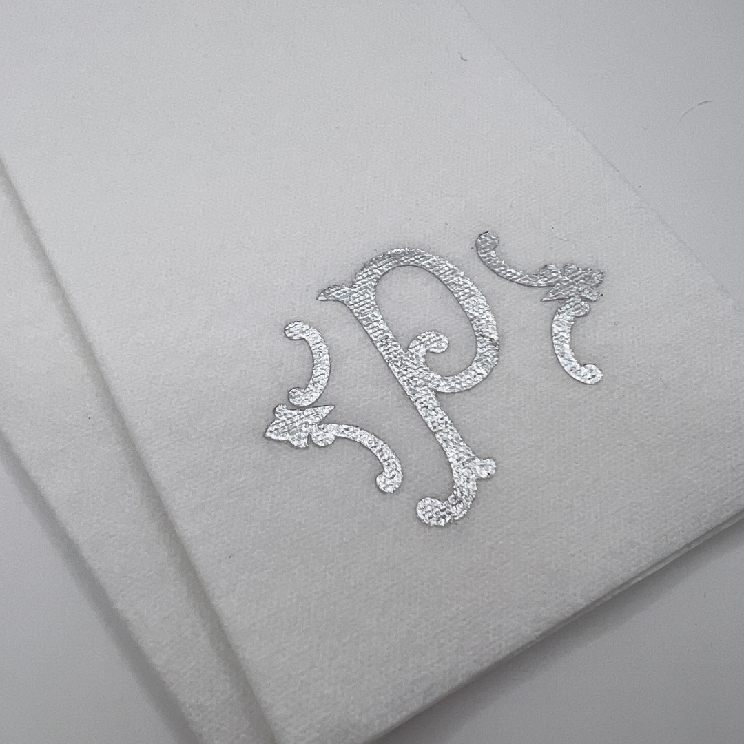 Romanesque Initial Linen Like Guest Towel