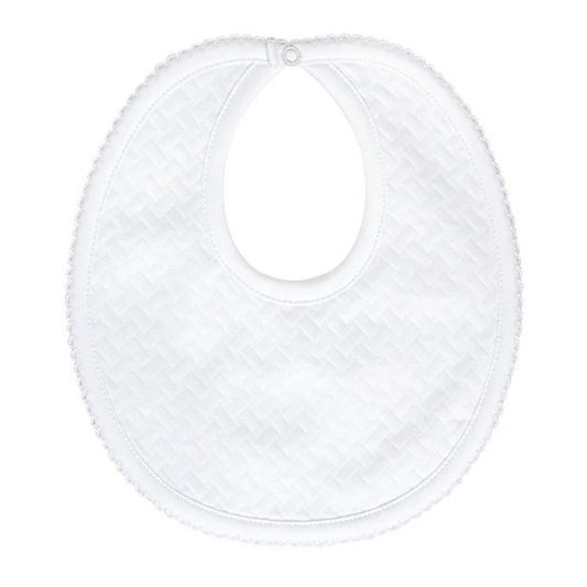 Nella Pima Basket Weave Baby Bib