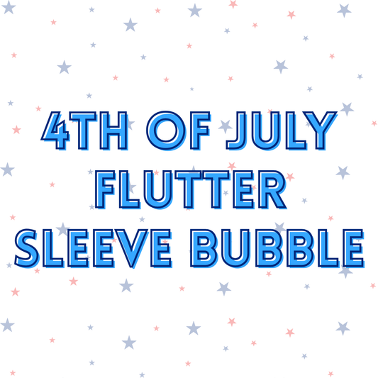 4th of July Flutter Sleeve Bubble