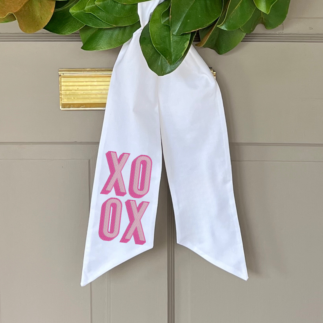 XOXO Wreath Sash