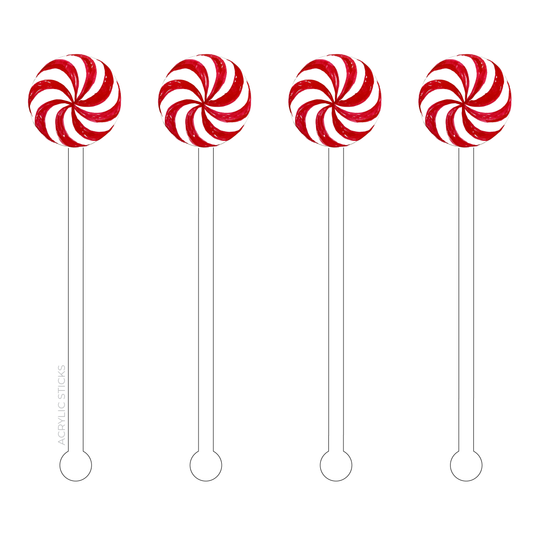 Peppermint Acrylic Stir Sticks